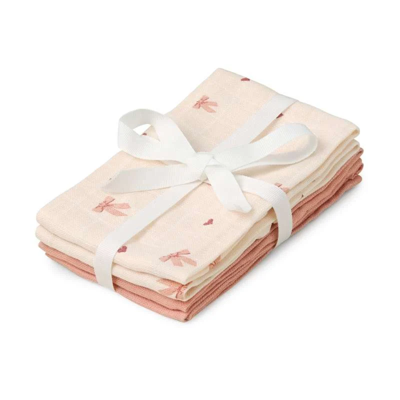 Cam Cam Copenhagen Washcloths - 4-pack - GOTS - Bows