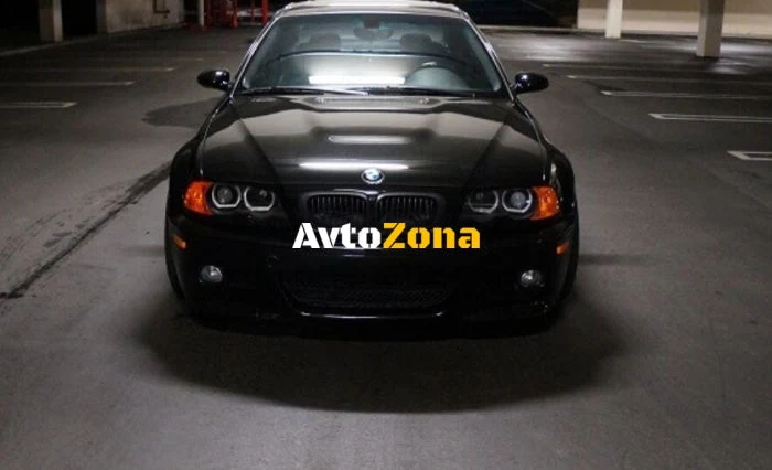 Ангелски Очи кристални за BMW E46 с лупи седан, комби (1998-2005) / E46 купе (1998-2003) - U-Design - с два цвята