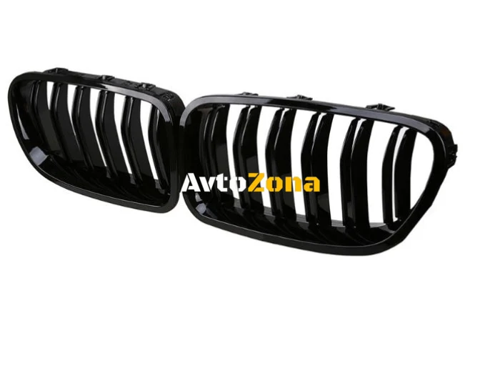 Бъбреци Решетки За БМВ BMW F10 F11 Черен Гланц Лак М5 Тип След 2010