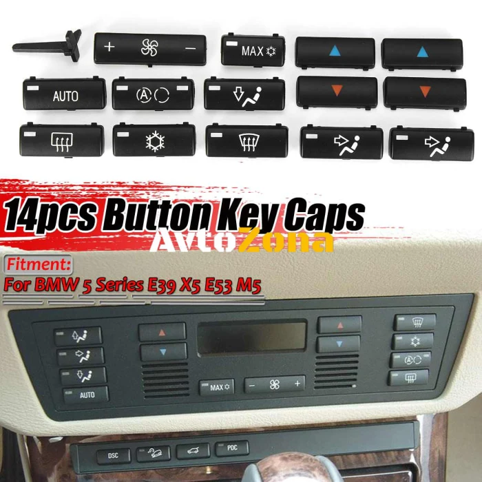 Комплект Бутони Копчета За Климатик Климатроник БМВ BMW 5 Серия X5 E53 E39
