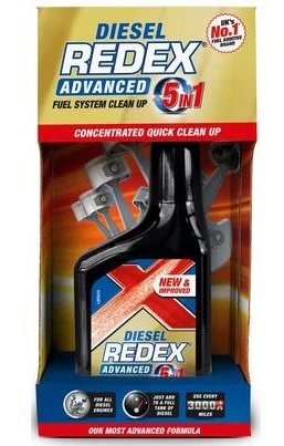 Концентрирана дизелова добавка Redex 5 1 Advanced Diesel Fuel System Clean Up 500мл