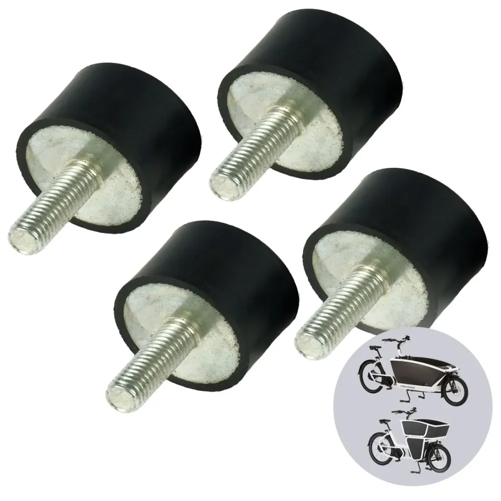 Moin Minis 4 бр. Комплект гумени буфери Резервна част за Urban Arrow Family и Family Next Заключване Гума Рамково заключва...
