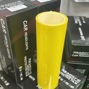 Защитно Фолио за фарове и стопове - жълто / TPH 30cmX100cm. с удължен живот 1200микрона