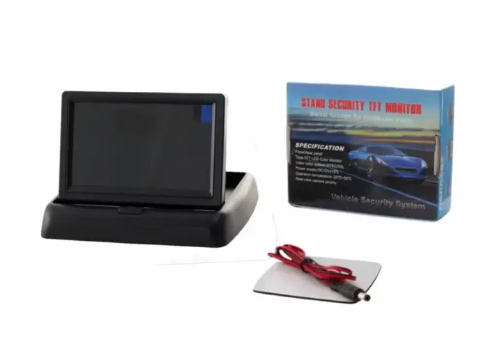 Цветен 4.5" LCD Дисплей за Камера за Задно Виждане – Компактен и Сгъваем Дизайн 🚗📺