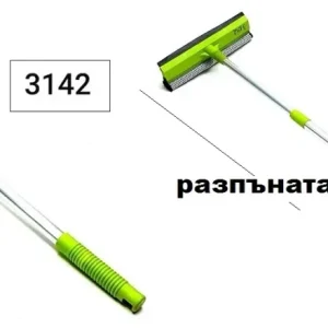 Четка за стъкла с гъба и гумено перо 81cm
