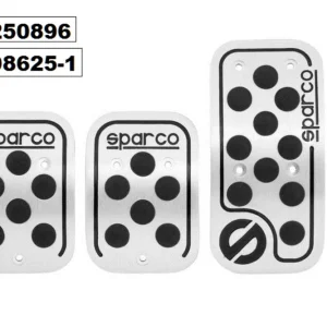Педали спортни Sparco -ХРОМ 3бр. /к-т