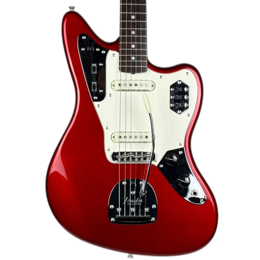 Fender Japan FSR Traditional 60s Jaguar 2025 - Candy Apple Red - Със съвпадащ глава