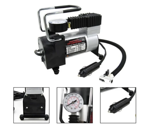 Компресор за гуми 12V - Сив