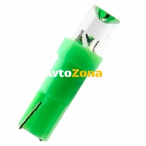 Лед крушки тип T5 12V/1,2W зелен