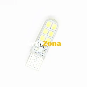 Диодна крушка Т10 с 12 smd 1210 - canbus