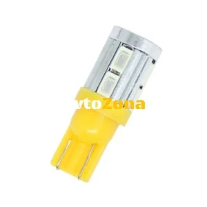Лед крушки тип T10 5W с10 SMD 5630 диода - Жълт цвят
