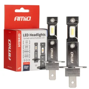 Лед Крушки AMIO HYBRID LED H1 6000K Canbus 60W ЛЕД - БЕЗ КАБЕЛ