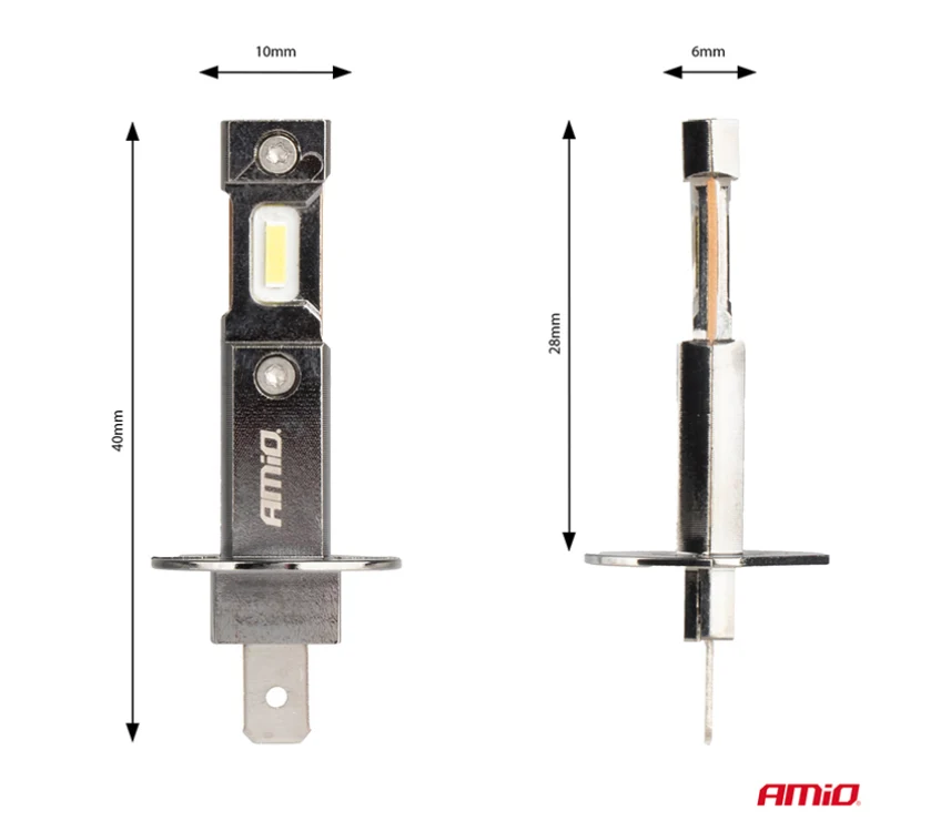 Лед Крушки AMIO HYBRID LED H1 6000K Canbus 60W ЛЕД - БЕЗ КАБЕЛ