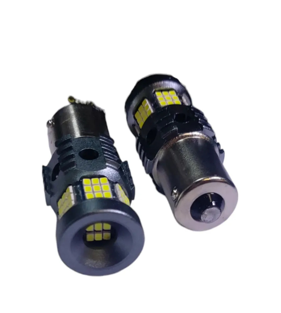 Диодна крушка - P21W 12-24V Бяла 2бр./к-т