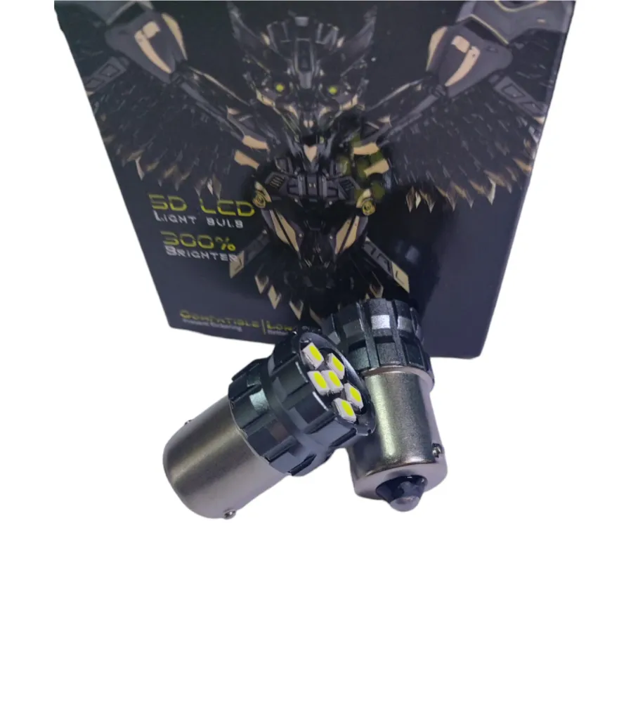Диодна крушка - R5W 12-24V Бяла 2бр./к-т