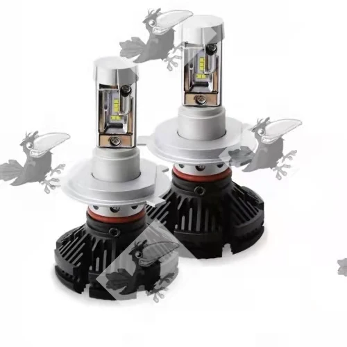 H4 Led Крушки X3, 50W 12000 lum Над 200% по-ярка светлина, Радиаторни - без вентилаторни