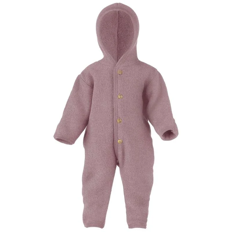 Engel Natur Overall/Driving suit hood - Rosewood Melange Quick Access