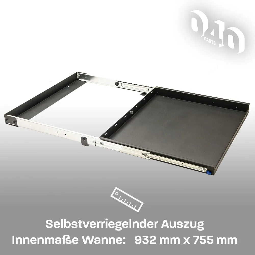 Б-стока: 040 parts Едноръчно задно изтегляне чекмедже 750mm за T5 T6 T6.1 California (Comfortline Coast Ocean) задна кутия...