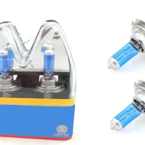 Комплект от 2 бр. Халогенни Бели Крушки За Фар H7, 100W, бяла светлина