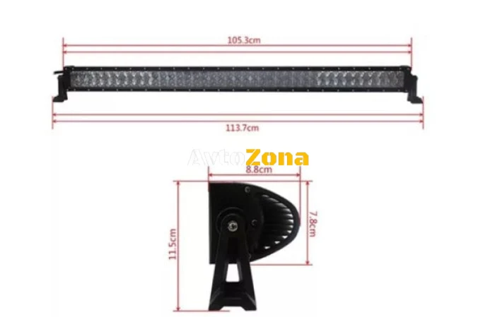 105См 240W Мощен 4D 4Д Епистар Led Bar Лед Диоден Бар Прожектор 12V 24V 14400 Лумена