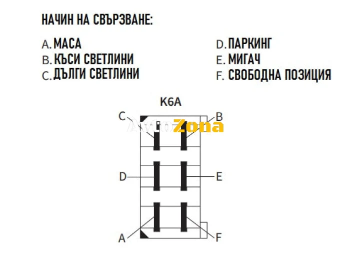 Халоген, Фар с Мигач, Десен, 4 Функции , Къси и Дълги Светлини, 12-24V