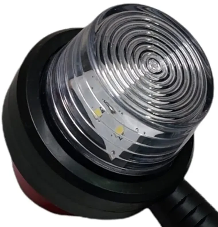 Комплект от 2 броя 12-24V ЛЕД LED Диодни Странични Маркери Рогчета Светлини Опушено Стъкло За Камион Ремарке Каравана Кемп...