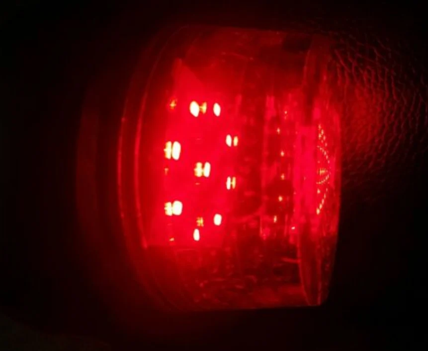Комплект от 2 броя 12-24V ЛЕД LED Диодни Странични Маркери Рогчета Светлини Опушено Стъкло За Камион Ремарке Каравана Кемп...