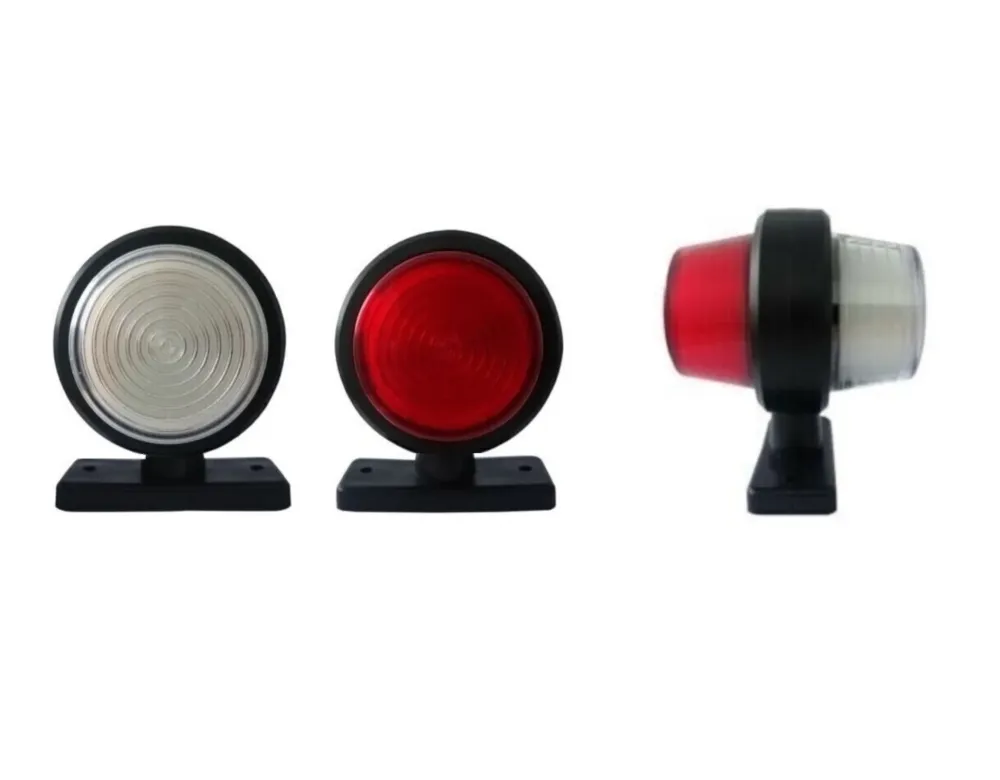 Комплект от 2 броя 12-24V ЛЕД LED Диодни Странични Маркери Рогчета Светлини неон ефект За Камион Ремарке Каравана Кемпер А...