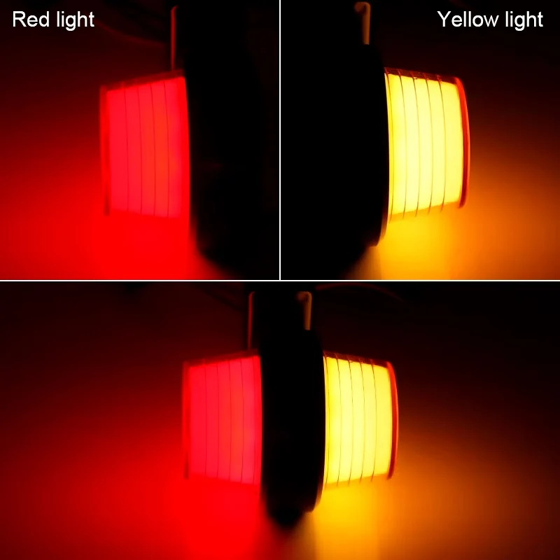 Комплект от 2 броя 12-24V ЛЕД LED диодни странични маркери рогчета светлини за камион ремарке каравана кемпер АТВ оранжево...