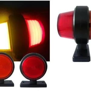 Комплект от 2 броя 12-24V ЛЕД LED Диодни Странични Маркери Рогчета Светлини неон ефект За Камион Ремарке Каравана Кемпер А...