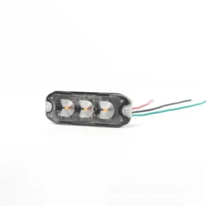 12-24V LED ЛЕД Жълта Аварийна Лампа Блиц Светлина Мигаща За Пътна Помощ Платформа и др. 8W с 4 режима 8х3 cm.