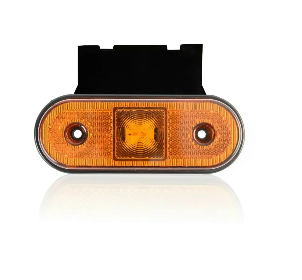 1 брой 12-24V LED Диоден Маркер Токос Габарит Светлина За Камион Ремарке Платформа Оранжев