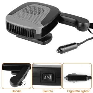 Автомобилна печка с вентилатор 4 сезона 12V 150W – режим отопление / вентилатор, размразяване и обезпотяване