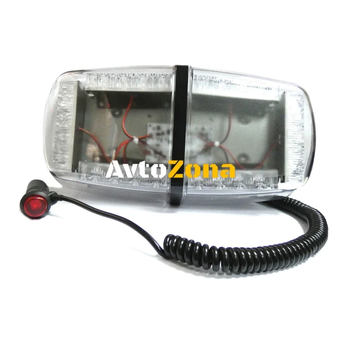 12V 24V лед аварийна сигнална блиц лампа маяк с магнит за пътна помощ 24w