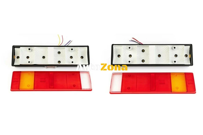 Комплект Стопове С Кабел, 12V -24V, 46cm x 13cm, Подходящи за Бус Камион Тир Ремарке Караван