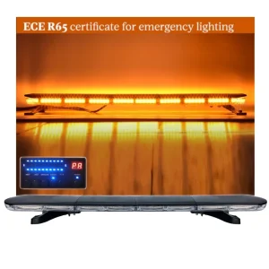 12V 24V Лед Led Диодна Мощна Аварийна Сигнална Лампа Буркан 123 см 162W 16 режина Бяло Стъкло За Пътна Помощ Платформа Сне...