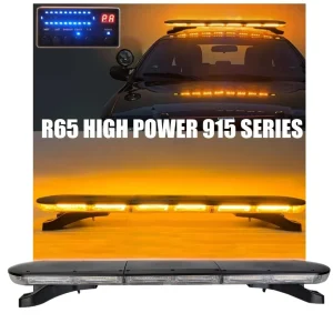 12V 24V Лед Led Диодна Мощна Аварийна Сигнална Лампа Буркан 96 см 126W 16 режина Бяло Стъкло За Пътна Помощ Платформа Снег...