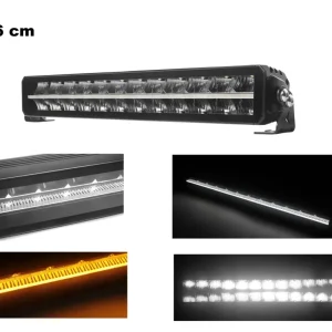56 cm / 22 Инча 12V - 24V Led Bar Лед Бар Пиано дизайн Диоден Прожектор Супер Мощен Бяла и Оранжева Светлина Габарит Мъгла...