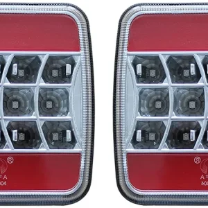 Комплект Стопове Задни Свeтлини С Крушка 12v Подходящи За Бус Камион Ремарке Караван Платформа Със Сертификат E4