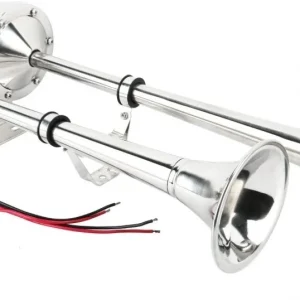 Тромба 12V Двойна За Яхта, Кораб, Лодка, Катамаран, Камион, ТИР, 455 х 190 mm, Супер Мощен и Силен Звук !