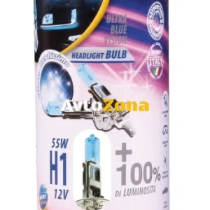 Комплект от 2 броя халогенни крушки крушка H1 Х1 12V 55W + 100% 5000K E4 Goodyear Гудиър