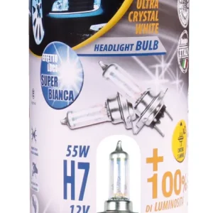 Комплект от 2 броя халогенни крушки крушка H7 Х7 12V 55W + 100% 5000K E4 Goodyear Гудиър