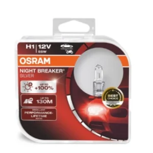 Крушка H1, 12V, 55W, тип фасунга: P14,5S, серия: Night Breaker Silver 100+