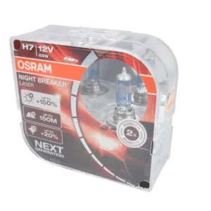 Крушка H7, 12V, 55W, цвят: бял, тип фасунга: PX26D, серия: Night Breaker Laser +150%