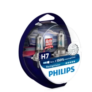 Крушка H7, 12V, 55W, тип фасунга: PX26D, серия: RacingVision Plus 150% PHILIPS