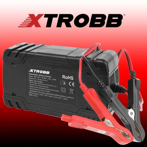 Зарядно за акумулатор 12V/24V с LCD дисплей и защита