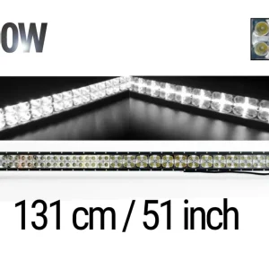 131 См Led Bar Лед Диоден Бар Прожектор Дневна Светлина CROSS DRL 300W 12V 24V