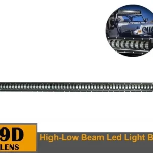 9D 140 СМ Led Bar Лед Бар Hi/Lo Kъси Дълги Водоустойчив Удароустойчив 12V 24V 32000 LМ 400W С Лупи Off-Road Лед Бар За Джи...