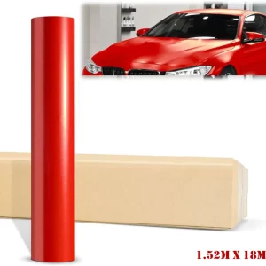 Червено Матирано Декоративно автомобилно фолио 1.52 X 28M Red Matte Vinyl Wrap