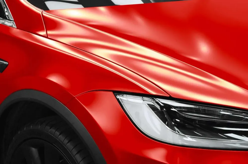 Червено Матирано Декоративно автомобилно фолио 1.52 X 28M Red Matte Vinyl Wrap
